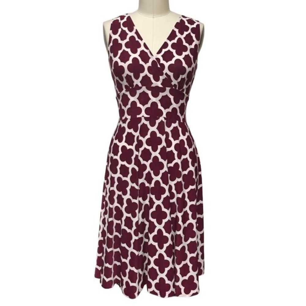 Karina Dresses Audrey S/M Maroon Clover